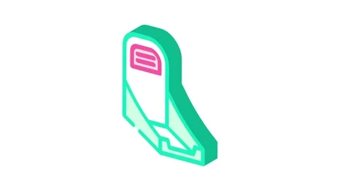 Display box cardboard packaging isometric icon animation Stock Footage 327282966
