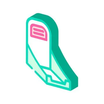 Display box cardboard packaging isometric icon vector illustration Stock Illustration