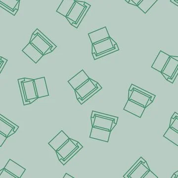 Display box cardboard packaging line seamless pattern Stock Illustration