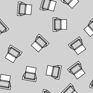 Display box cardboard packaging vector seamless pattern Stock Illustration