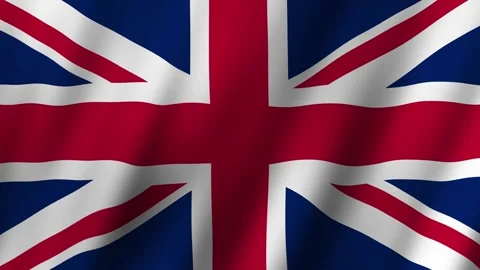 Display of the British flag at a community event in London during summer Video stock 304566371