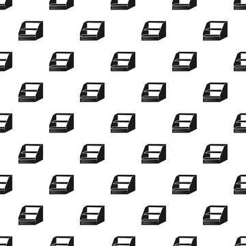 Display cabinet shop shelf pattern background Stock Illustration