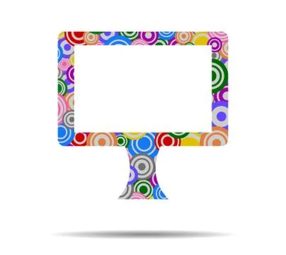 Display circles icon vector Stock Illustration