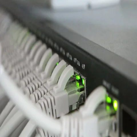 Display computer server connections Video stock 69550065