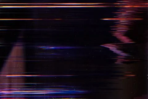 Display damage digital error glowing lines effect Stock Photos