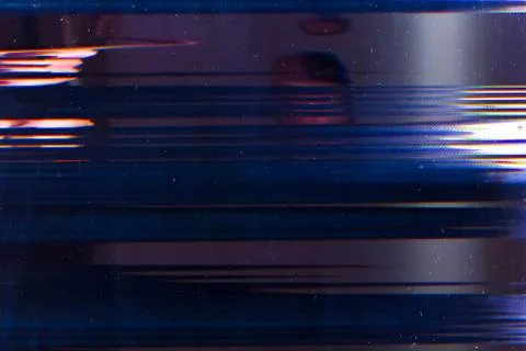 Display damage digital error striped static noise Foto stock