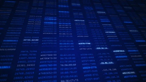 Display Database of Internet Technology Concept Loop Stock Footage 102201587