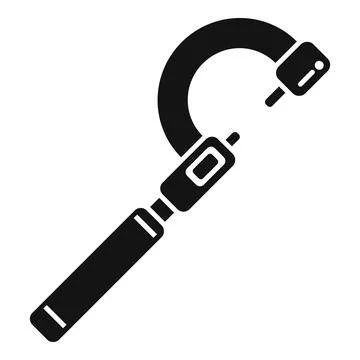 Display digital micrometer icon simple vector. Scale precise Stock Illustration