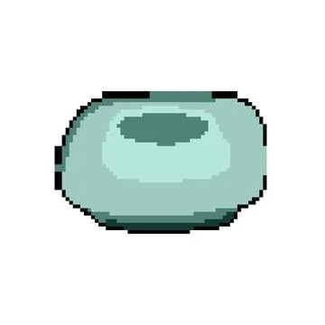 Display egg holder pixel art vector illustration Stock Illustration