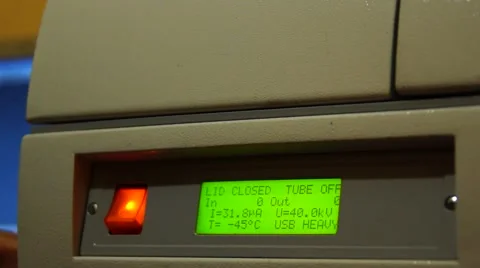 Display electronic measuring device. Video stock 49432293