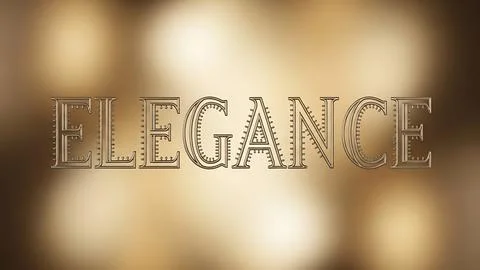Display of elegance Stock Illustration