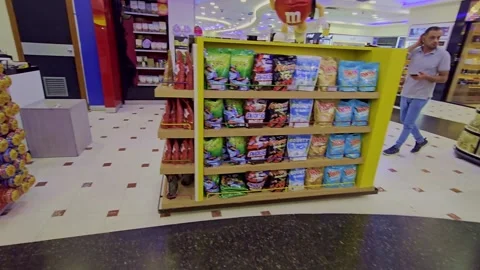 A display of food in a store Stock Footage 291944345