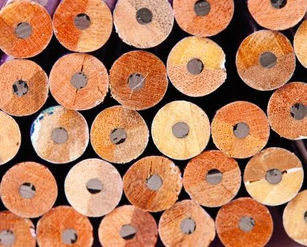 A display of a group of pencils Stock Photos