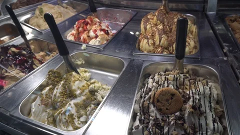 A Display Of Ice Cream 스톡 동영상 122011588