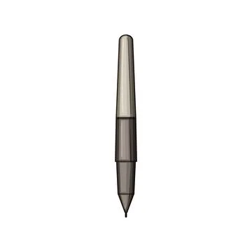 Display interactive whiteboard pen cartoon vector illustration Illustrazione stock