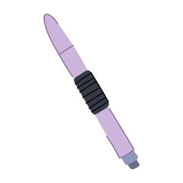 Display interactive whiteboard pen cartoon vector illustration Illustrazione stock