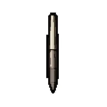 Display interactive whiteboard pen pixel art vector illustration Stock Illustration