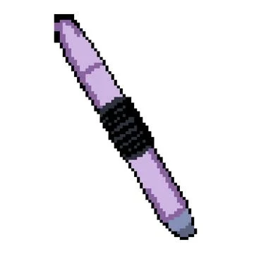 Display interactive whiteboard pen pixel art vector illustration Stock Illustration