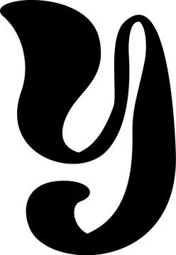 Display liquid vector font letter Y alphabet. capital letter Typeface abc Stock Illustration
