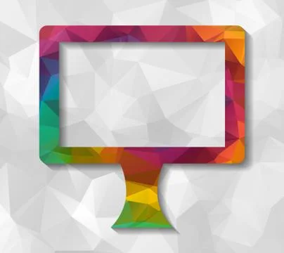 Display low poly Stock Illustration