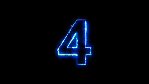 Display number one two three four five six seven eight nine animated counting do Stock Footage 276096316