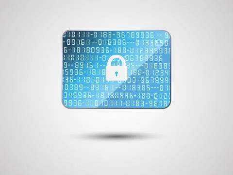 Display with numbers Illustration