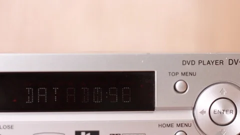 Display of old DVD player Stock Footage 88245039