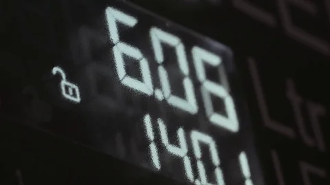 Display at the Petrol Station Video stock 76883735