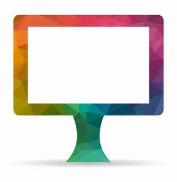 Display poly icon イラスト素材