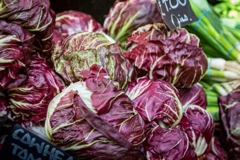 A Display of Radicchio Foto stock