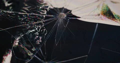 Display scratch damage error black blurred glitch Stock Photos