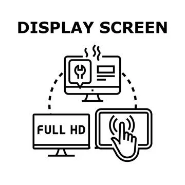 Display screen technology concept presenting digital devices Stockillustratie