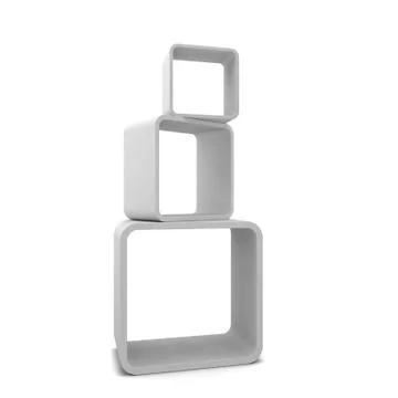 Display shelves Stock Illustration