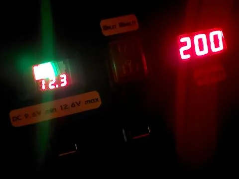 Display Showing Data From Charging Station and Electrical Panel With Active.. Stock Photos
