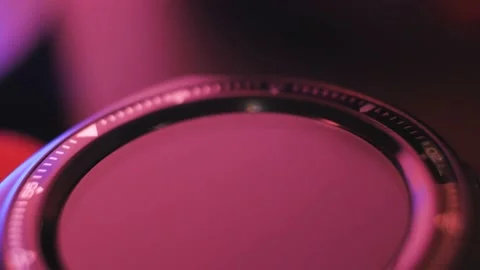 Display of smart watch rotating smoothly close-up Stock Footage 187039874