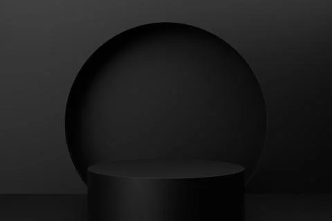 Display stand design. 3D rendering. Stock Illustration