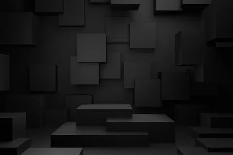 Display stand design. 3D rendering. Stock Illustration