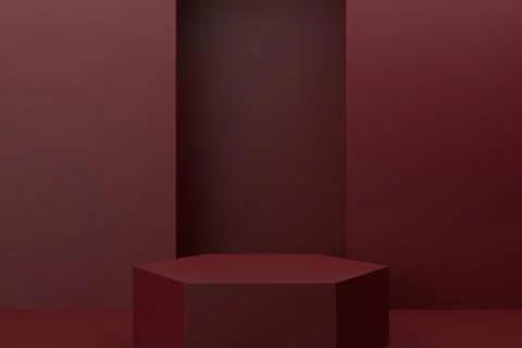 Display stand design. 3D rendering. Stock Illustration