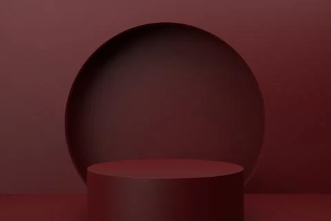 Display stand design. 3D rendering. Stock Illustration