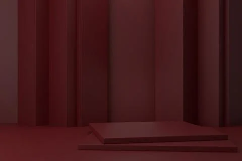 Display stand design. 3D rendering. Stock Illustration