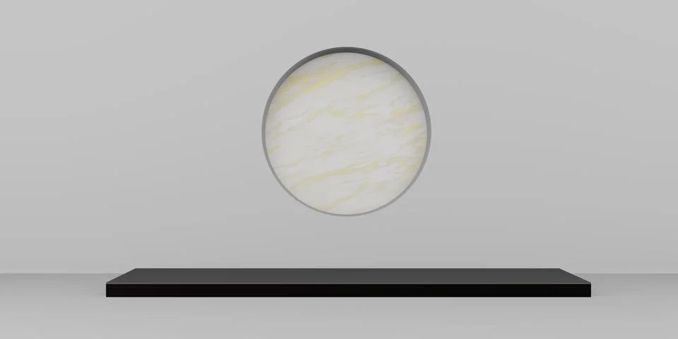 Display stand marble backdrop minimal product backdrop 3d illustration Stock Illustration