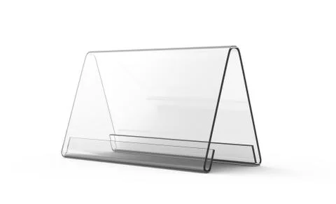 Display stand or acrylic table tent Stock Illustration