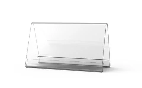 Display stand or acrylic table tent Stock Illustration