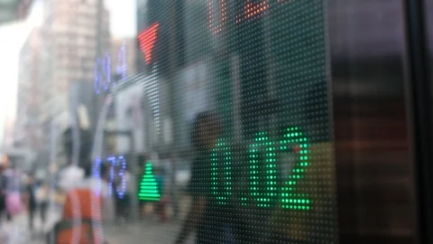 Display stock market data Stock Footage 94705531