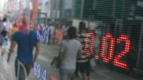 Display stock market data Stock Footage 94705622