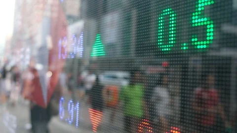 Display stock market data Stock Footage 94705639