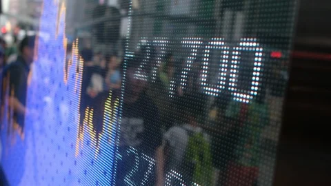 Display stock market data Stock Footage 94705649