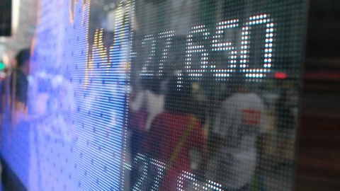 Display stock market data Stock Footage 94705937