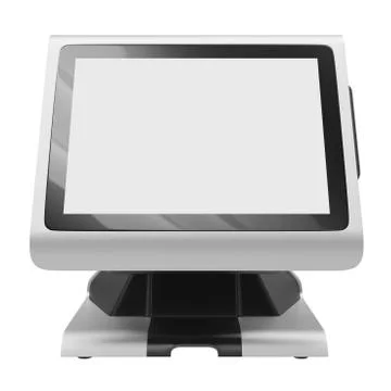 Display terminal front view 스톡 일러스트