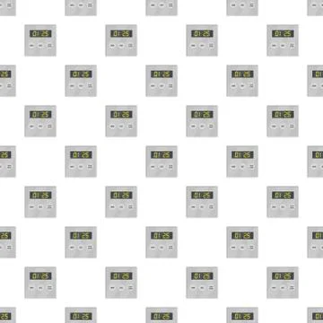 Display timer pattern seamless vector Stockillustratie